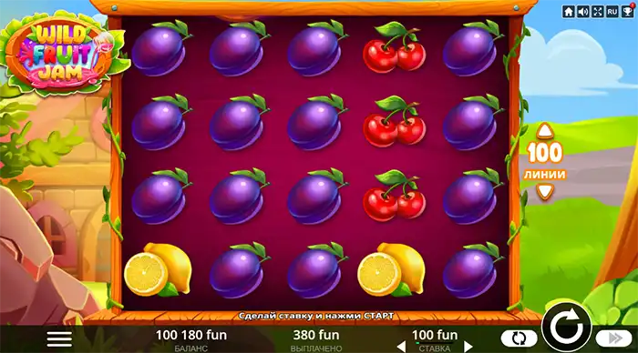 сливы в слоте wild fruit jam belatra