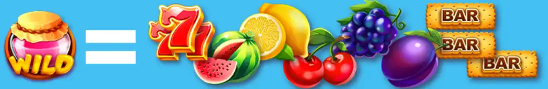 какие символы есть в слоте fruit jam от belatra games